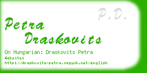 petra draskovits business card